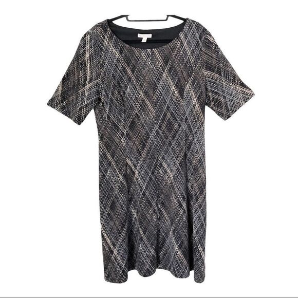 Dress Barn Plus Size Short Sleeve Midi Dress Size 16 - Picture 1 of 6